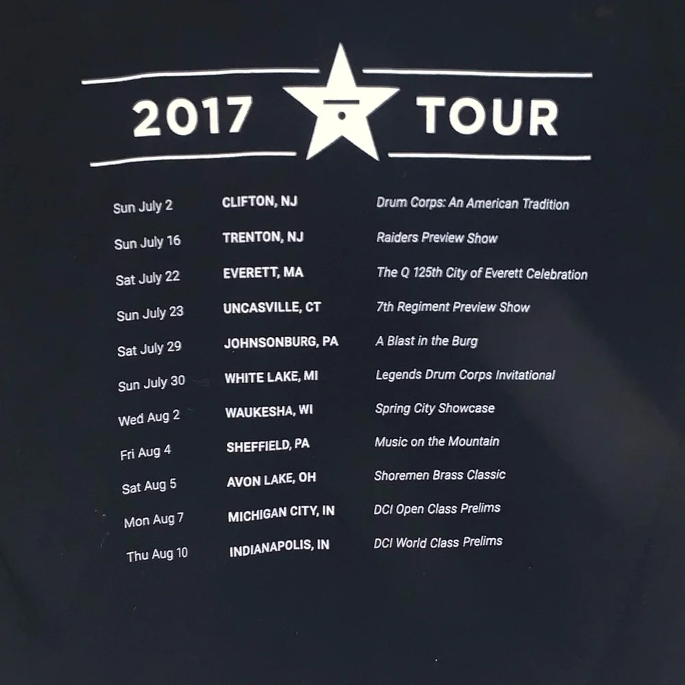 The Raiders 2017 Iconic concert tour double sided graphic T-shirt - Picture 4 of 6